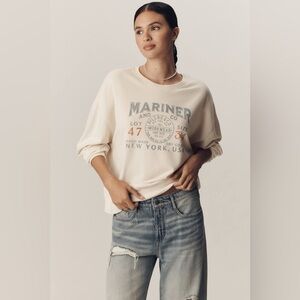 PRE-OWN✨Pilcro Oversized Graphic Sweatshirt